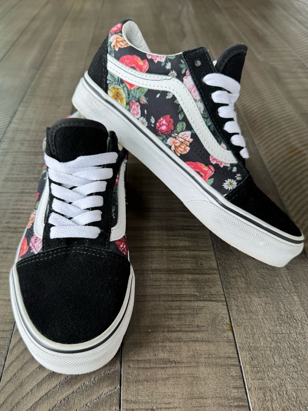Vans Old Skool Garden Floral Shabby Sneakers Women’s Size 5